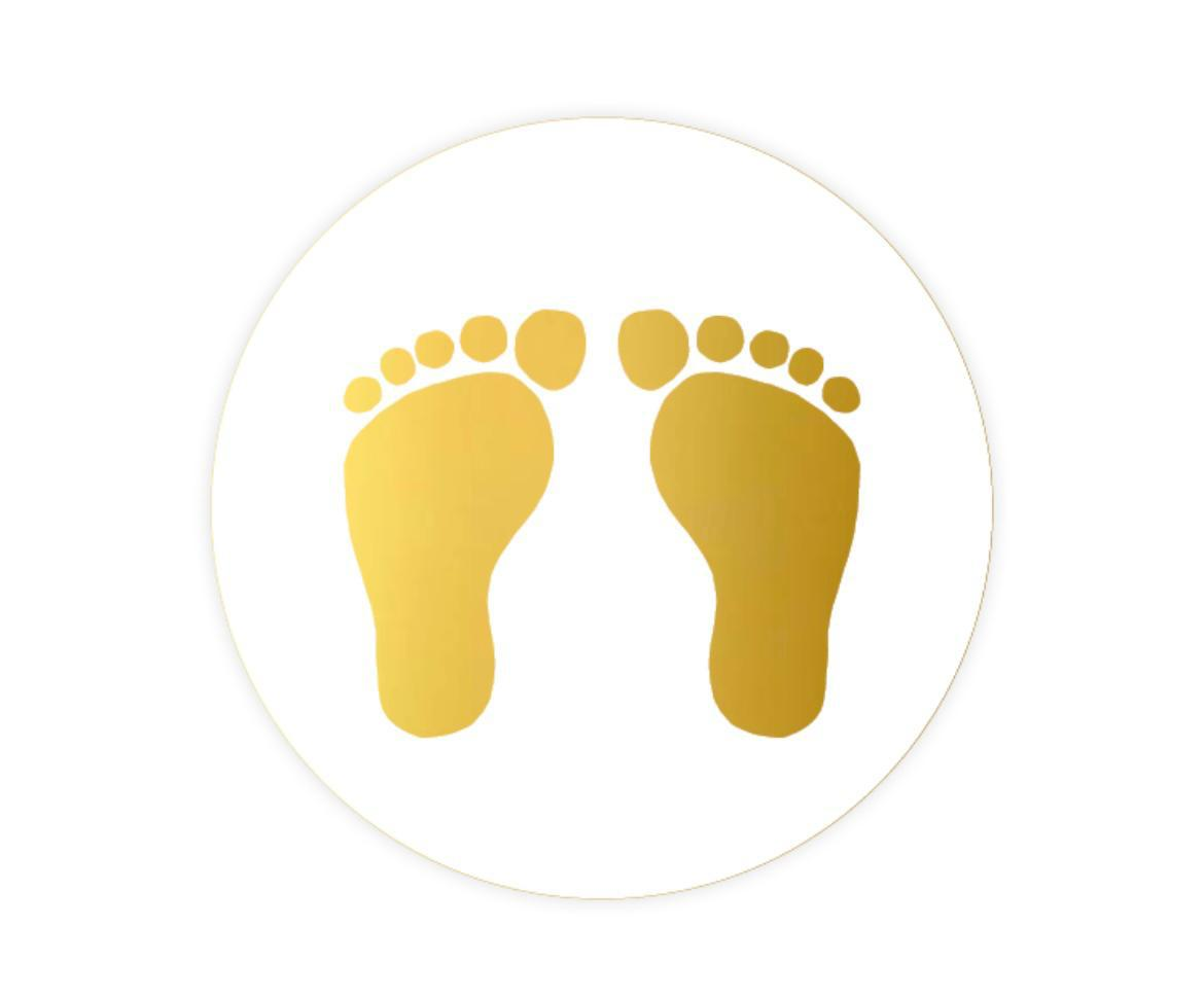 Stickers (10st) - Babyvoetjes