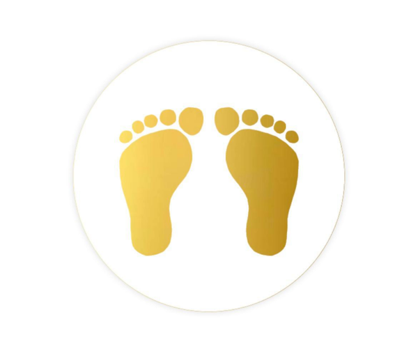 Stickers (10st) - Babyvoetjes
