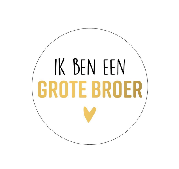 Stickers (10st) - Ik ben grote broer