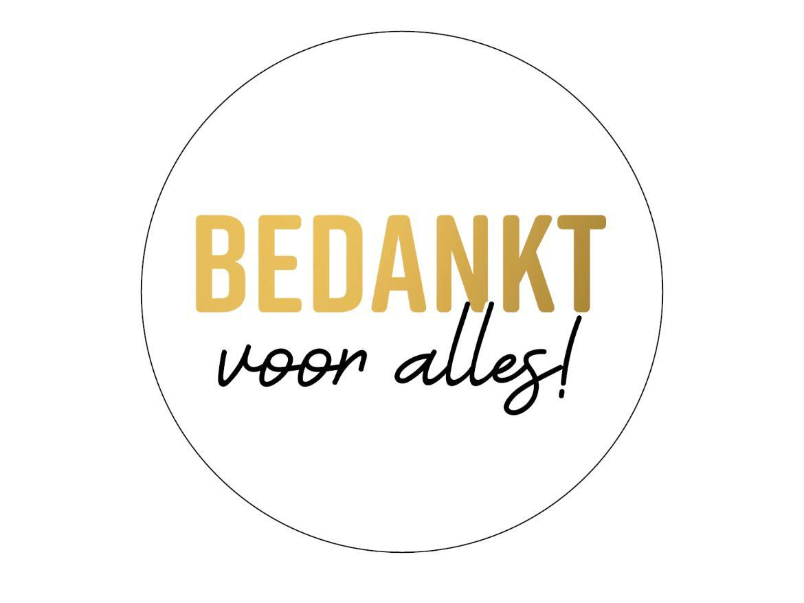 Stickers (10st) - Bedankt voor alles!