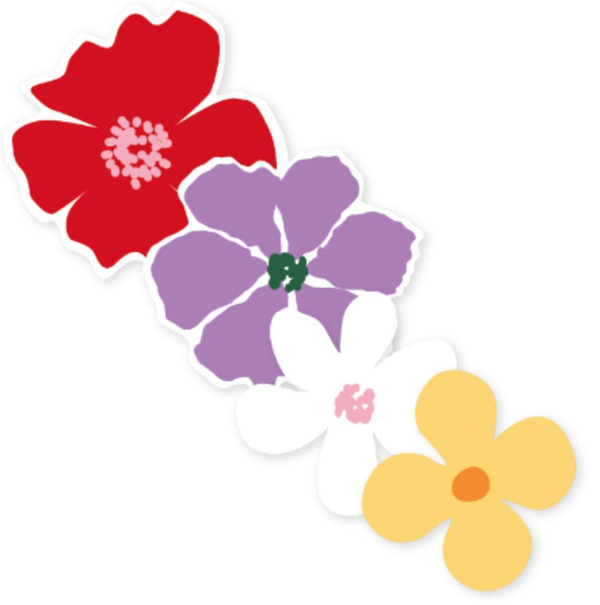 Stickers (10st) - Flowers