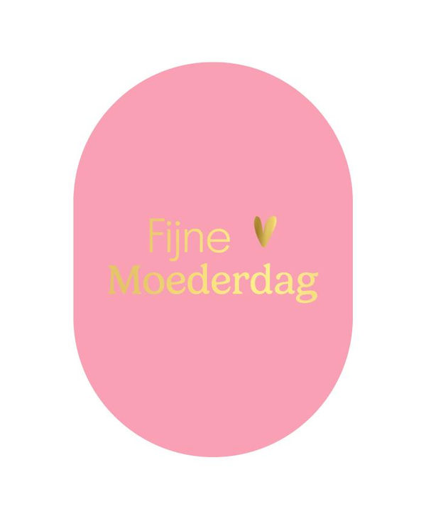 A6 kaart - fijne moederdag -  roze
