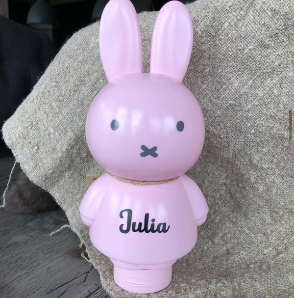Nijntje wasgel roze/meisje - gepersonaliseerd