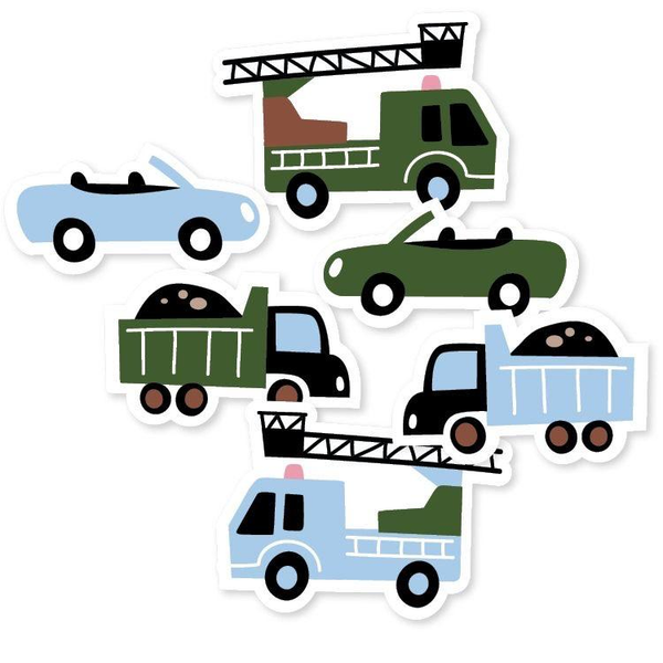 Stickers (10st) - Voertuigen