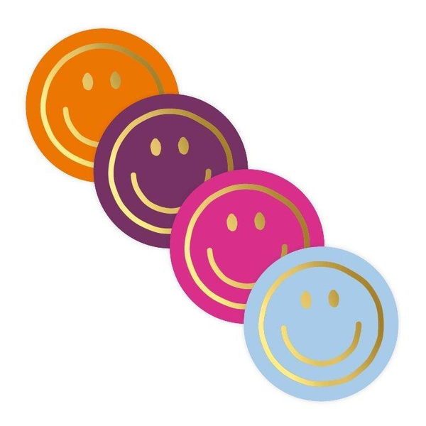 Stickers (10st) - Smileys kleurrijk