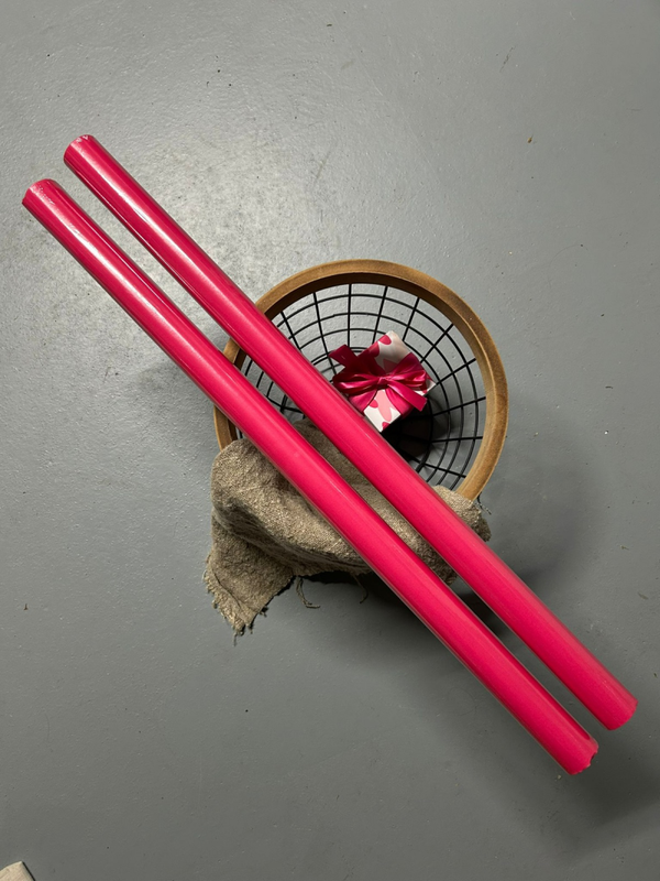 Cadeaupapier - roze - dubbelzijdig 200x70
