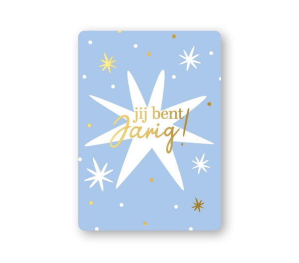 A7 kaart - Jij bent jarig! - blauw