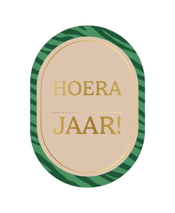 A6 kaart - Hoera .. jaar!