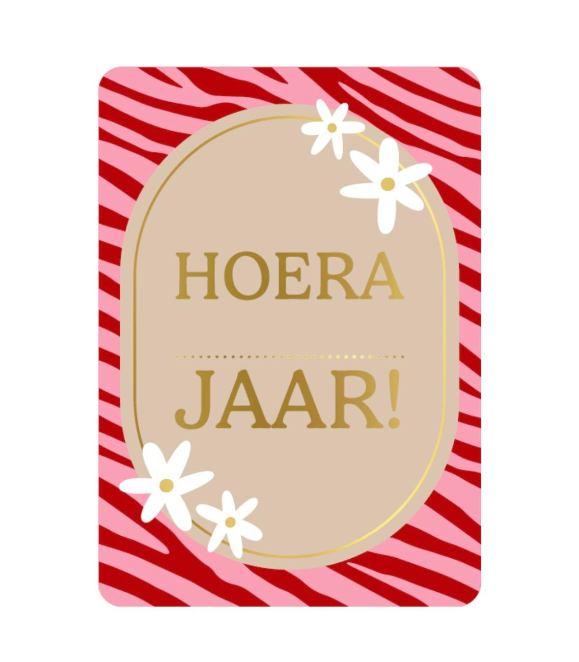 A6 kaart hoera …. Jaar!
