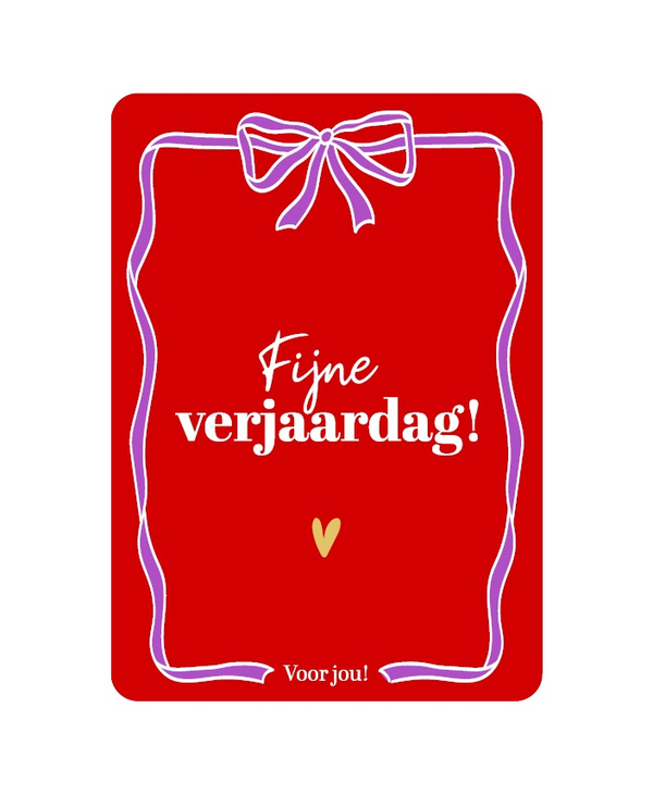 A6 kaart - Fijne verjaardag