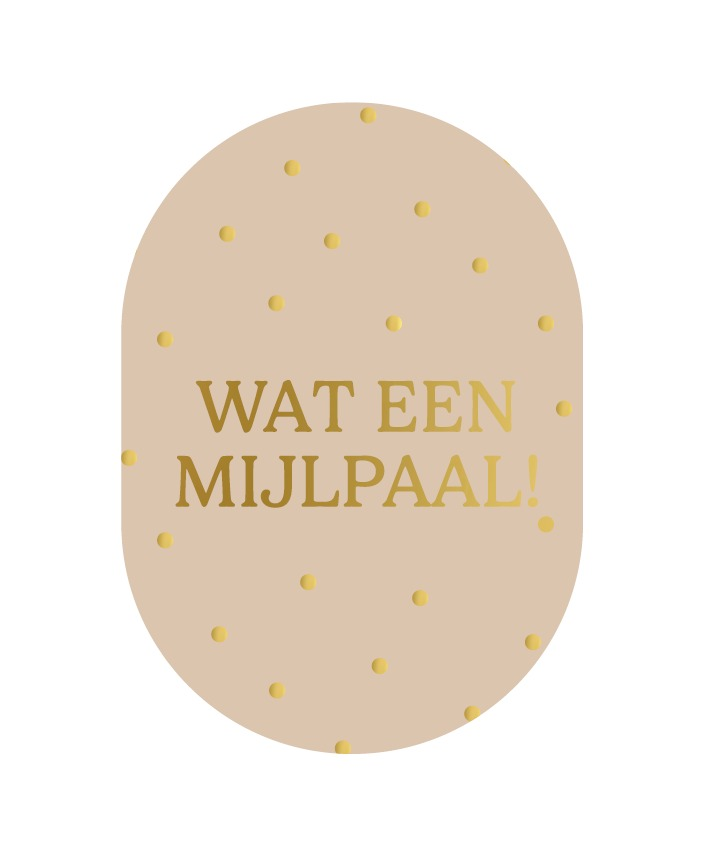A6 kaart - Wat een mijlpaal