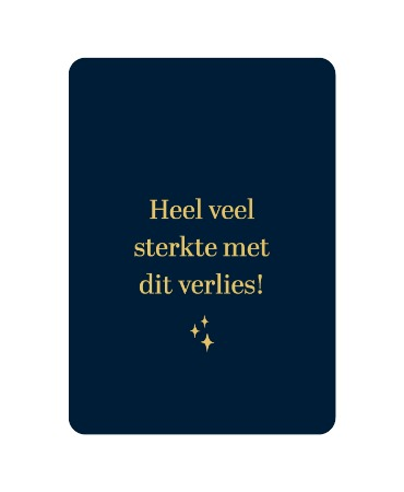 A6 kaart - heel veel sterkte met dit verlies