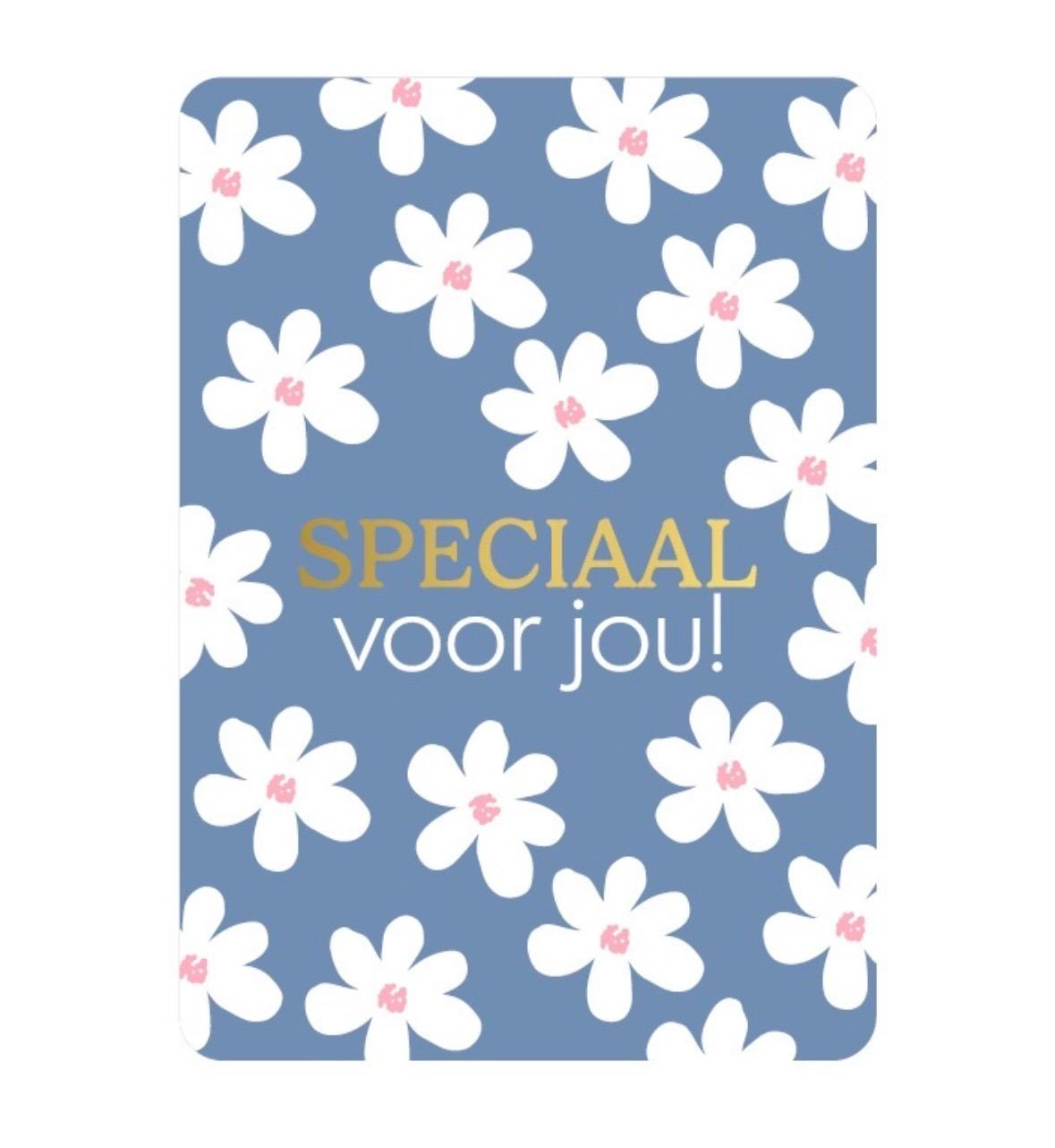 A6 kaart - speciaal voor jou - bloemetjes