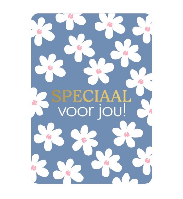 A6 kaart - speciaal voor jou - bloemetjes