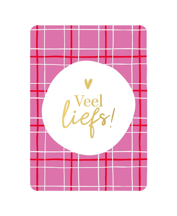A6 kaart - Veel liefs