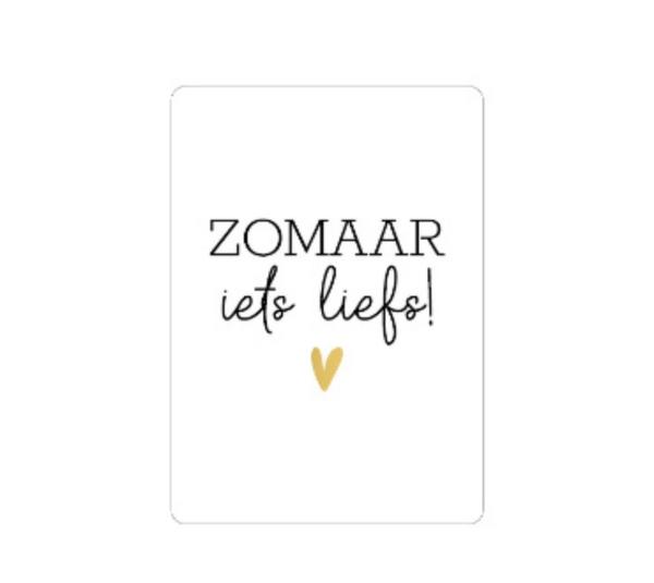 A6 kaart - Zomaar iets liefs! - hartje