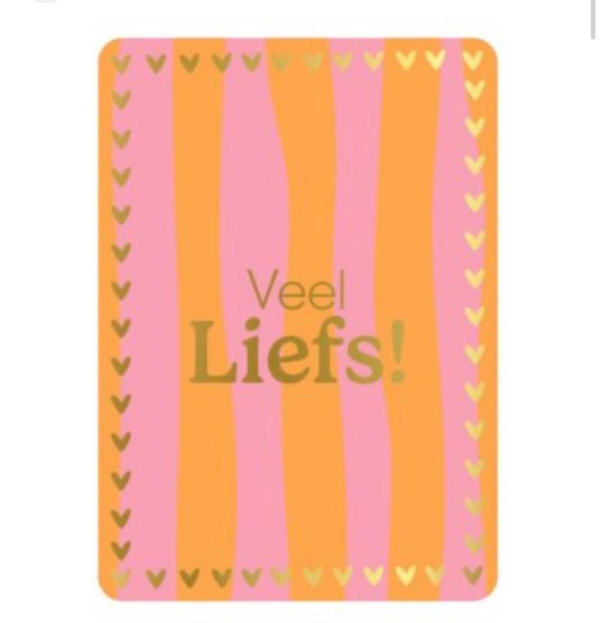 A6 kaart - Veel liefs!