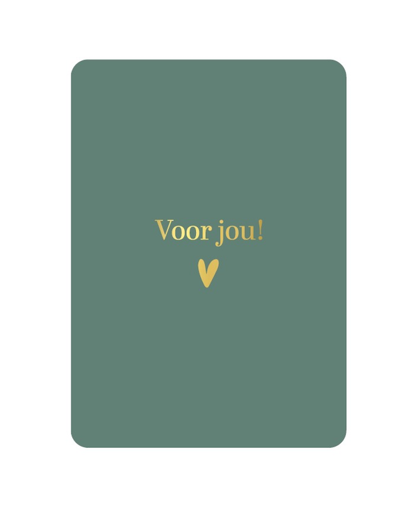 A6 kaart - Voor jou - hartje