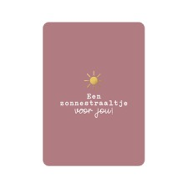 A6 kaart - Een zonnestraaltje voor jou