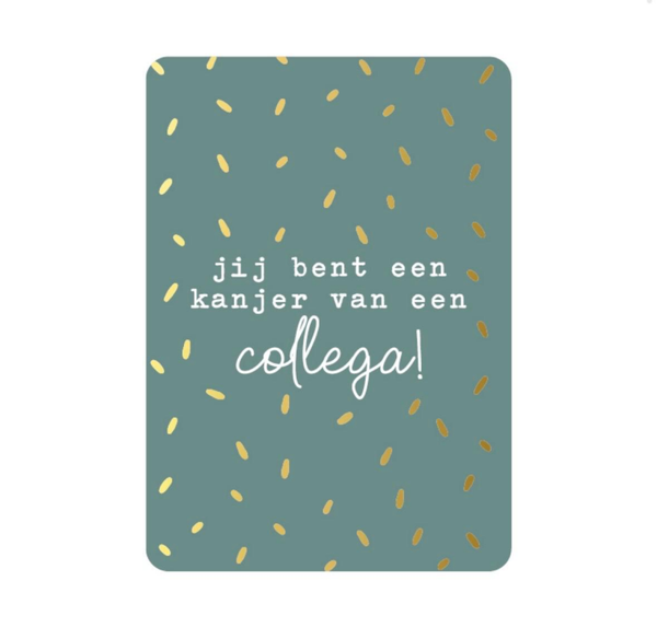 A6 kaart - Jij bent een kanjer van een collega