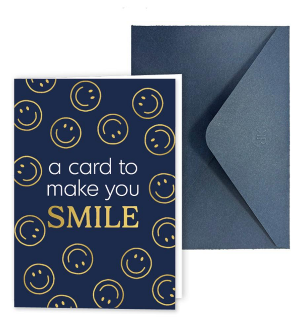 A6 wenskaart gevouwen -  A card to make you smile