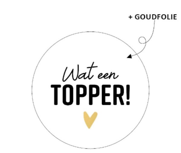 Stickers (5st) - Wat een topper!