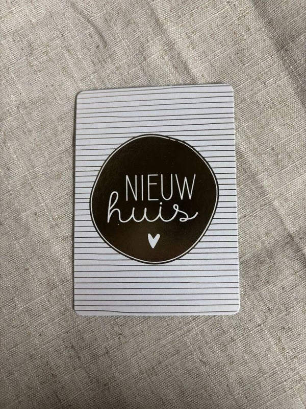 Cadeaukaartje A7 - Nieuw huis