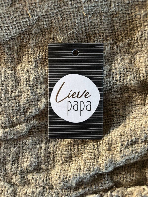 Cadeaulabel -  lieve papa - 40x70mm