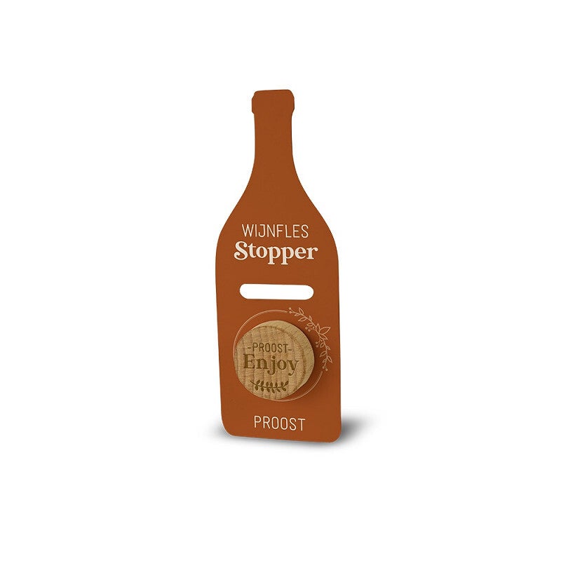 Wijnfles stopper - Proost