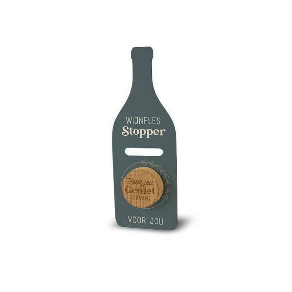 Wijnfles stopper - Voor jou, geniet ervan!