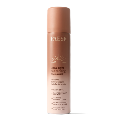 Ultra-light self tanning face mist