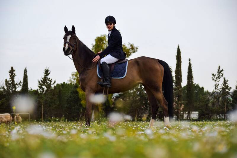 compete at the horse riding summer camp