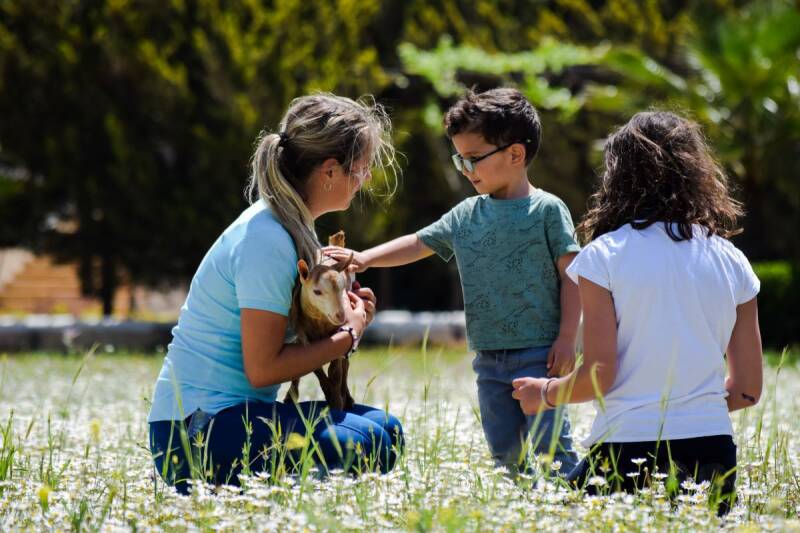 interacting with animals can help with social development