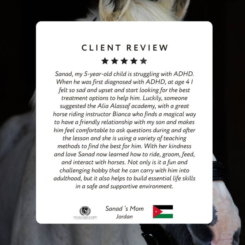 Reference horseback riding Alia Alassaf Academy