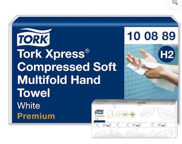 Tork Xpress® Essuie-mains interfoliés doux compressés blancs
