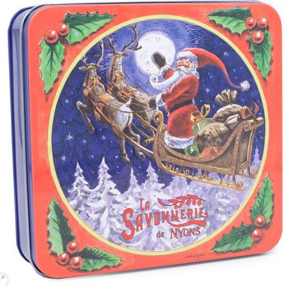 Boîte Métal Le Traîneau & Savons 4x100g