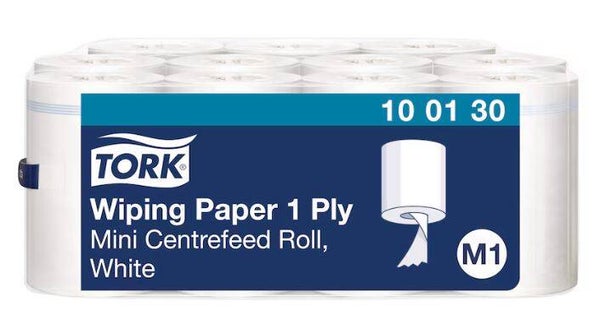 Tork Papier d'essuyage mini bobine blanc M1 - 100130