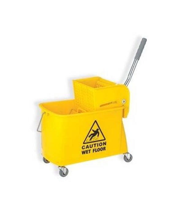 CHARIOT PUMA 20 LITRES PLASTIQUE AVEC PRESSE A PLAT ET VOLET DE SEPARATION