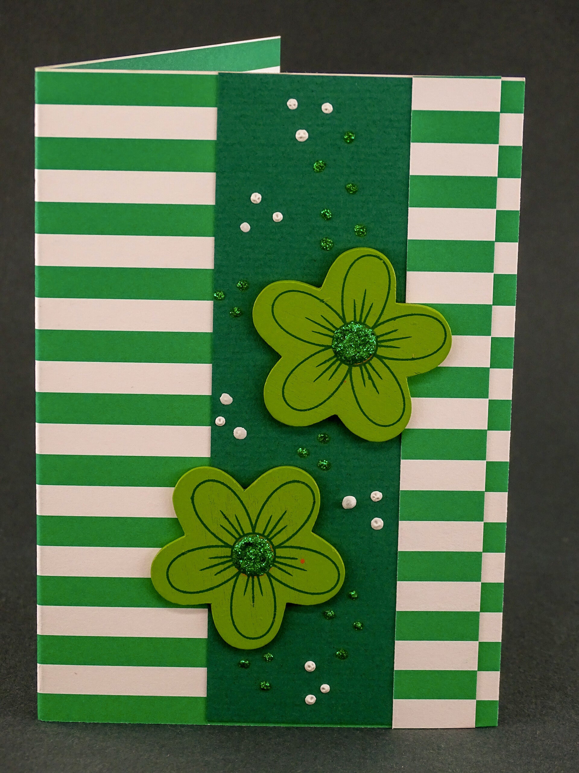 Blumenkarte grün