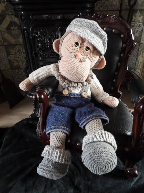 Haakpakket XXL Funny kledingset Vintage Grandpa