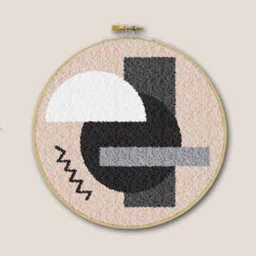 ReStyle Punchpakket Abstract Roze 17,8 cm rond