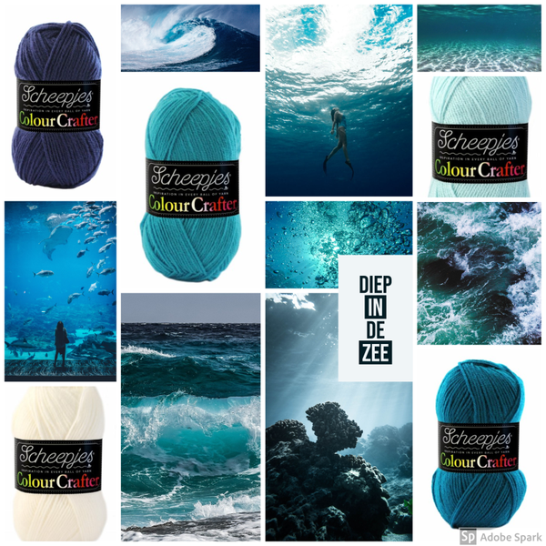 Pakket Scheepjes Chunky Monkey of Colour Crafter 'Diep in de Zee'