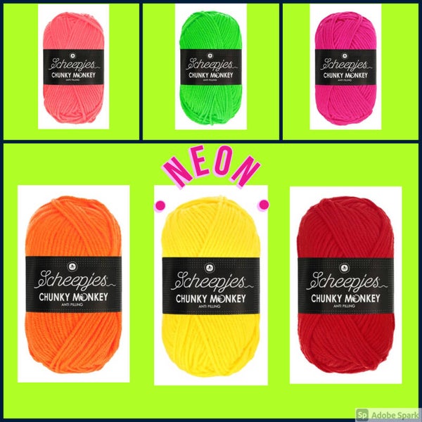 Pakket Scheepjes Chunky Monkey of Colour Crafter 'Neon'