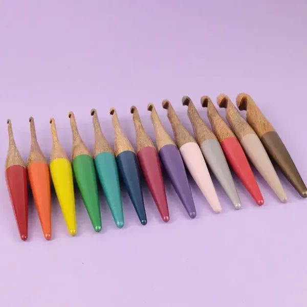 Bohin Haaknaald Mangohout - meerdere maten