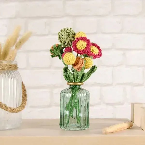 DMC Amigurumikit bloemen haken 20x13cm - Veldbloemen