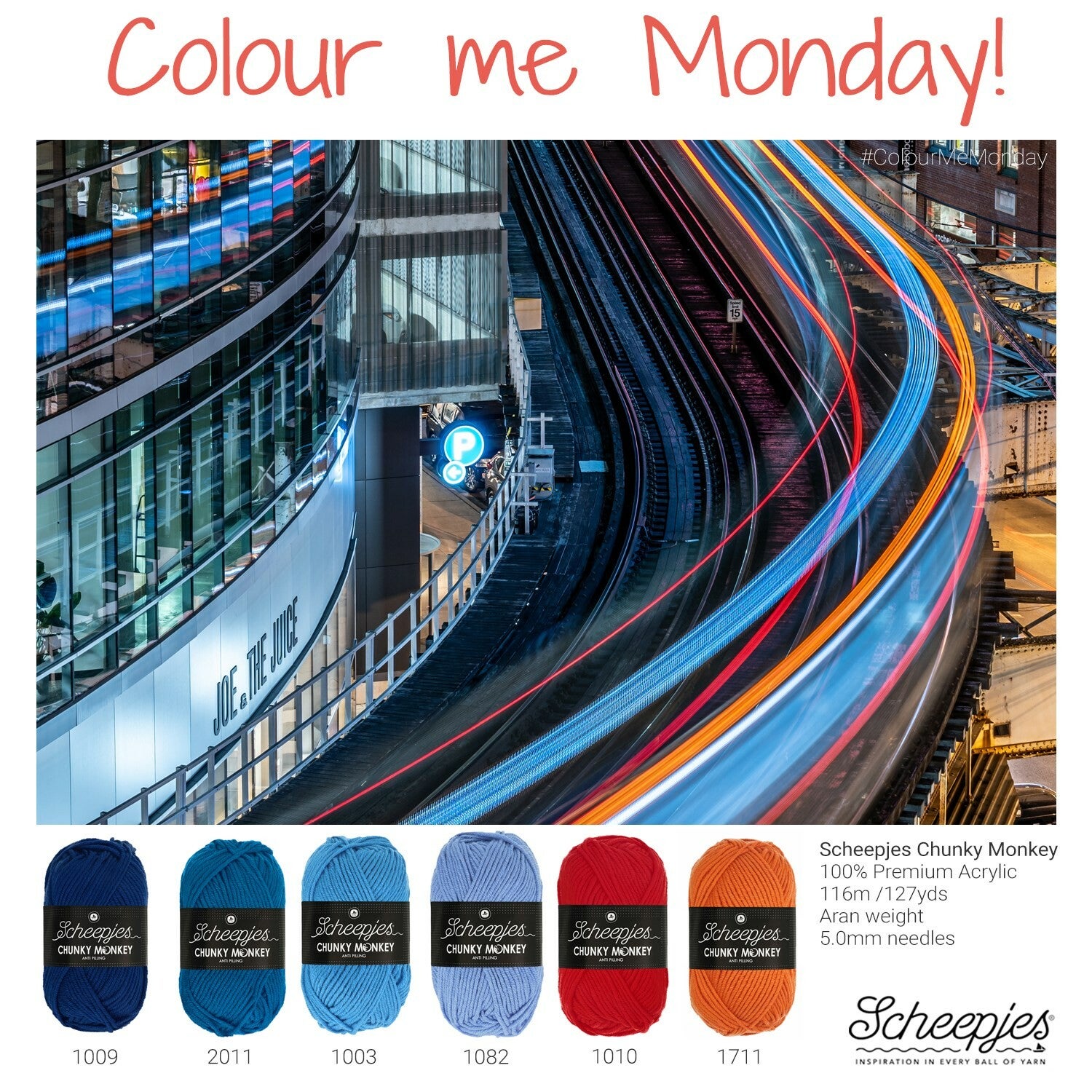 Colour me Monday Joe & The Juice pakket - Scheepjes Chunky Monkey of Colour Crafter