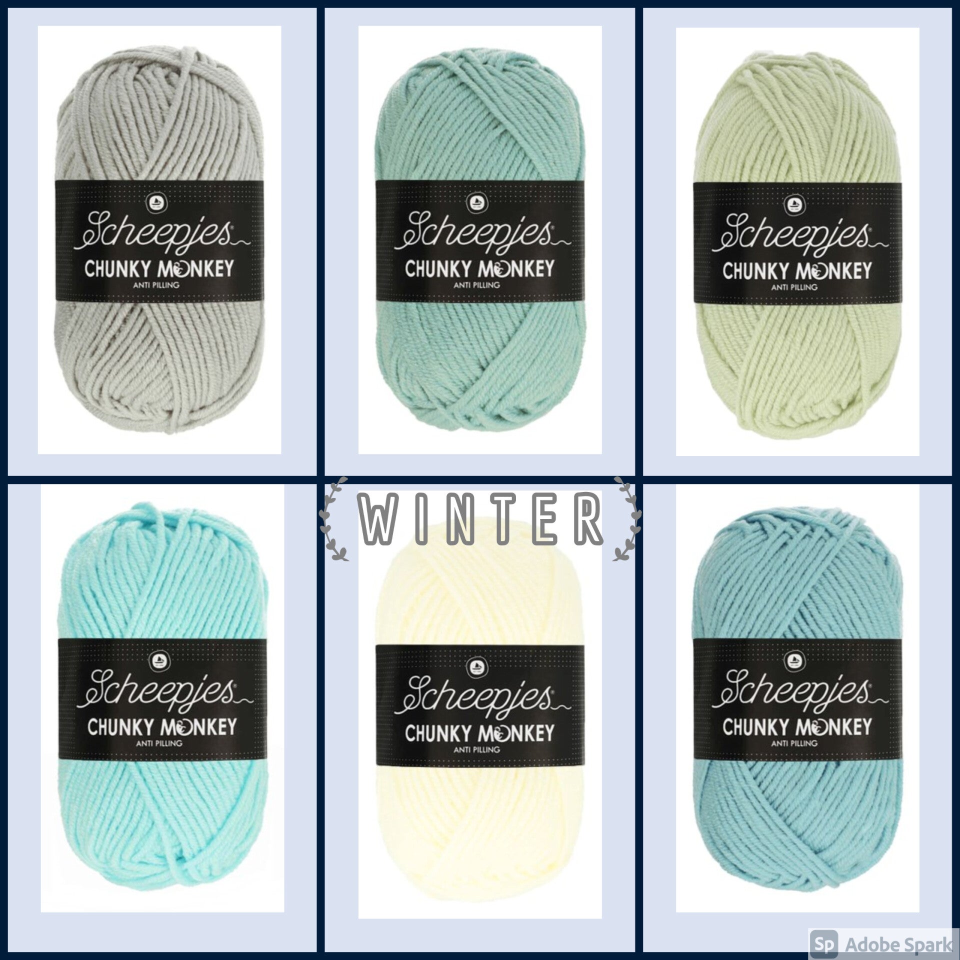 Pakket Scheepjes Chunky Monkey of Colour Crafter 'Winter'