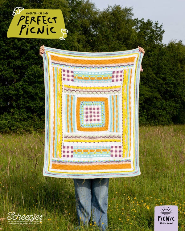 Scheepjes kit CAL2026 Perfect Picnic Cotton Create DK - After Dawn