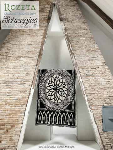 Scheepjes CAL 2019 Rozeta Deken met Scheepjes Colour Crafter - Midnight