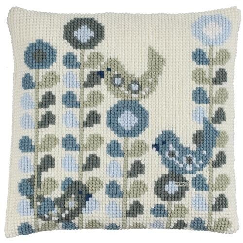 Pako borduurpakket kussenpakket Vogeltje